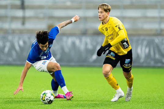 Norrbys Kristoferis Banevicius och Elfsborgs Viktor Nylén