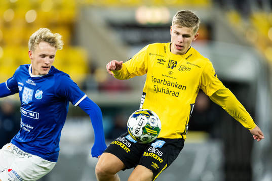 Norrbys Olle Backlund och Elfsborgs Gottfrid Rapp