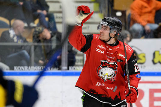 Malmö Redhawks Janne Kuokkanen jublar