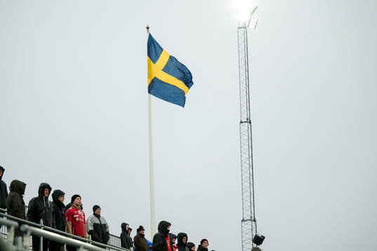 Under fotbollsmatchen i Allsvenskan mellan Degerfors och