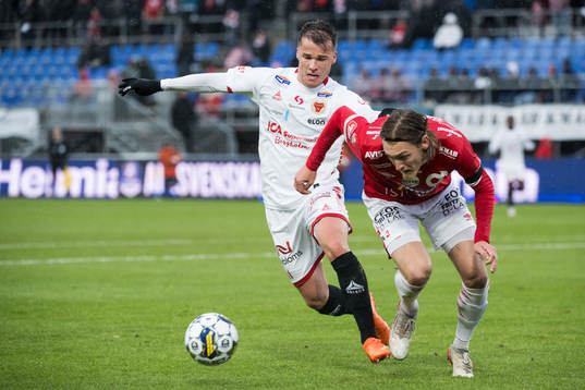 Kalmars Simon Skrabb och Degerfors Gustav Granath