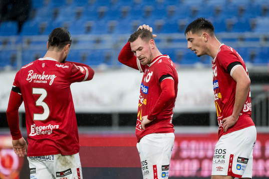 Degerfors Rasmus Örqvist och Seid Korac deppar