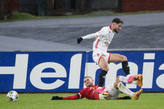 Degerfors Christos Gravius och Kalmars Noah Shamoun
