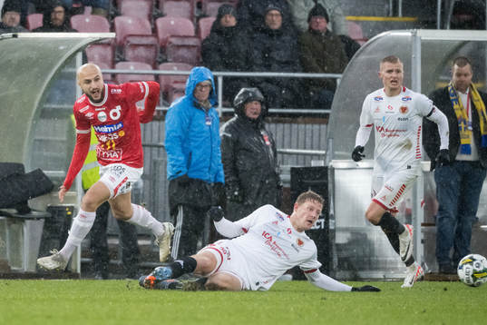 Degerfors Pashang Abdulla och Kalmars Lars Saetra
