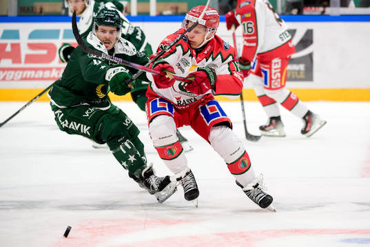 Färjestads Joakim Nygård och Frölundas Max Friberg