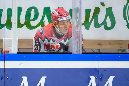 Frölundas Max Lindroth i utvisningsbåset