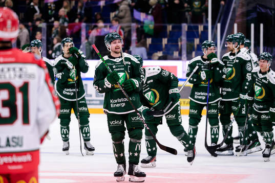 Färjestads Linus Johansson deppar