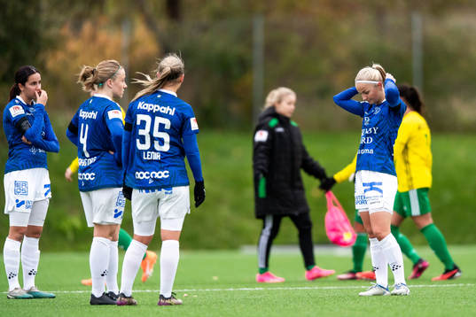 Trelleborgs Ellen Loncar, Ebba Jahnfors, Elina Lenir och