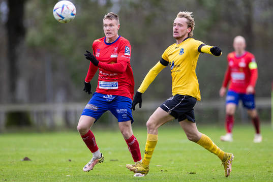 Tvååkers Oliver Brynéus och Lunds BKs Joel Sundström