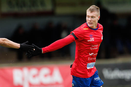 Tvååkers Oliver Brynéus jublar