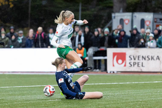Hammarbys Ellen Wangerheim och Linköpings Emma Östlund