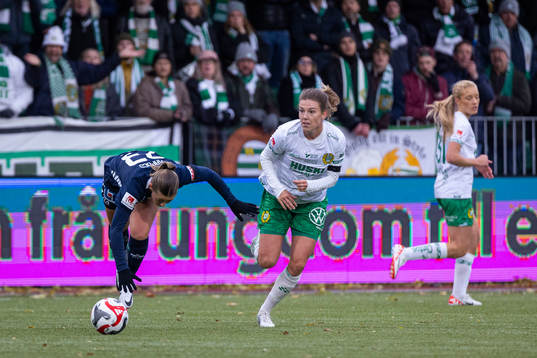 Hammarbys Emma Westin och Linköpings Cornelia Kapocs