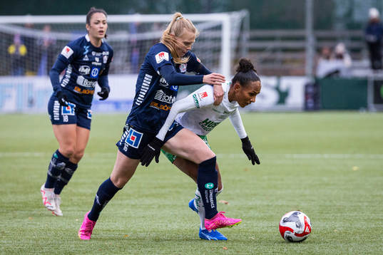 Hammarbys Madelen Janogy och Linköpings Malin Brenn