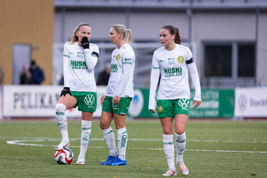 Hammarbys Matilda Vinberg, Jonna Andersson, Smilla Vallotto