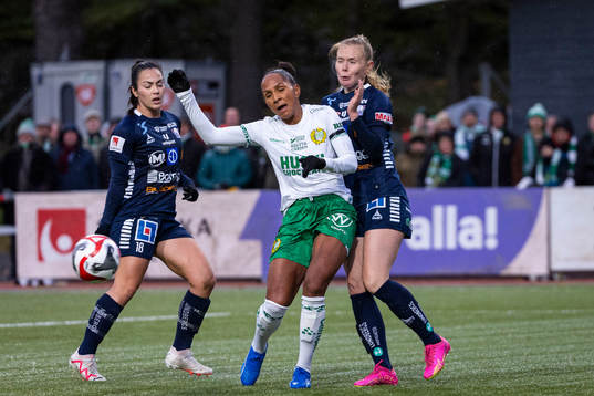 Hammarbys Madelen Janogy och Linköpings Malin Brenn och