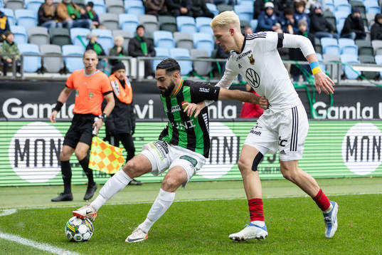GAIS Mervan Celik och Östersunds Myroslav Mazur