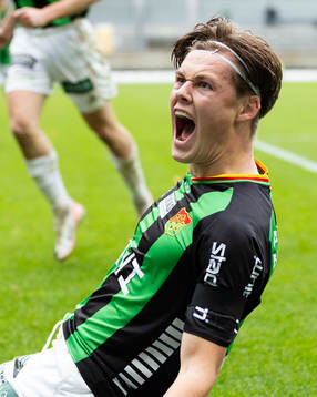 GAIS  Axel Henriksson jublar