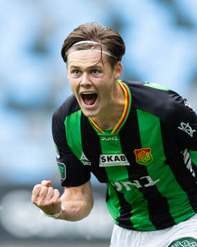 GAIS  Axel Henriksson jublar