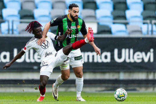 Östersunds Yannick Armel Assiedou Adjoumani och GAIS
