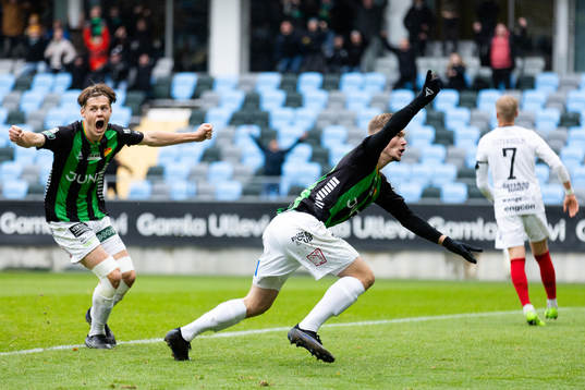 GAIS  Alexander Ahl Holmström jublar