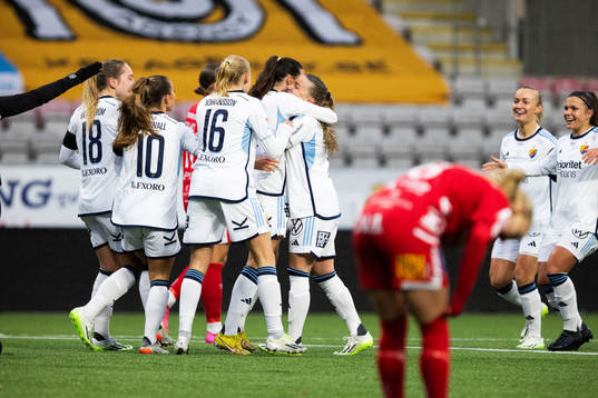 Djurgårdens spelare jublar