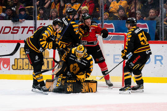 Skellefteås målvakt Gustaf Lindvall , Linus Lindström