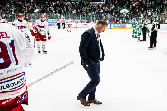 Rögle BKs tränare Cam Abbott deppar
