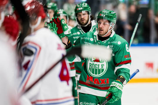 Rögle BKs Linus Sandin jublar