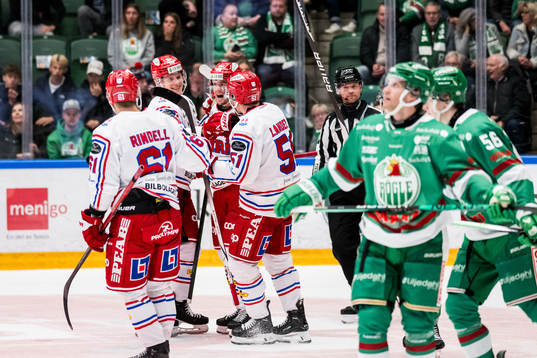Timrå IKs Olli Juolevi jublar