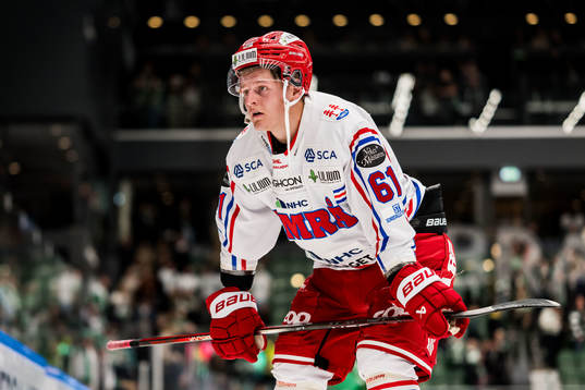 Timrå IKs Axel Rindell deppar