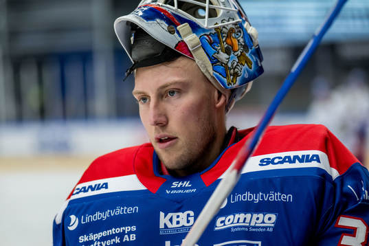 Oskarshamns målvakt Emil Kruse