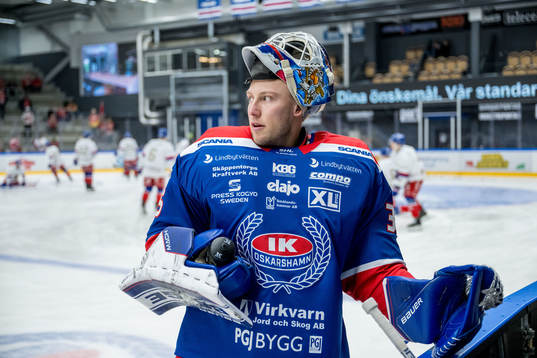Oskarshamns målvakt Emil Kruse
