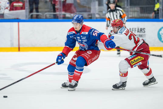 Oskarshamns Hugo Jonasson och MoDos Mikkel Aagaard