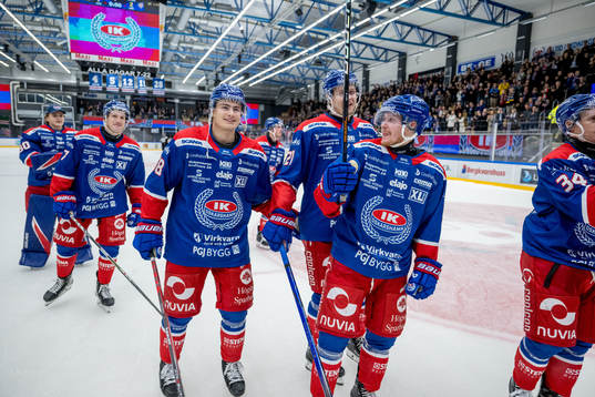 Oskarshamns spelare jublar