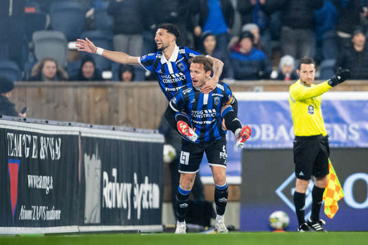 Sirius Wessam Abou Ali och Daniel Stensson jublar