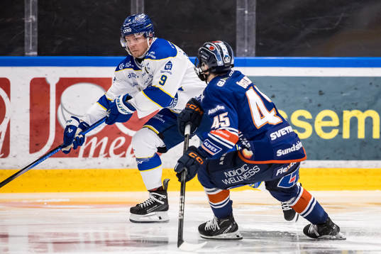 Leksands Patrik Zackrisson och Växjös Noah Östlund