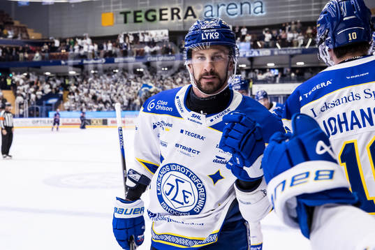 Leksands Marek Hrivik jublar