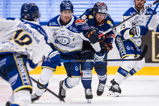 Leksands Peter Cehlarik och Växjös Arvid Hurtig