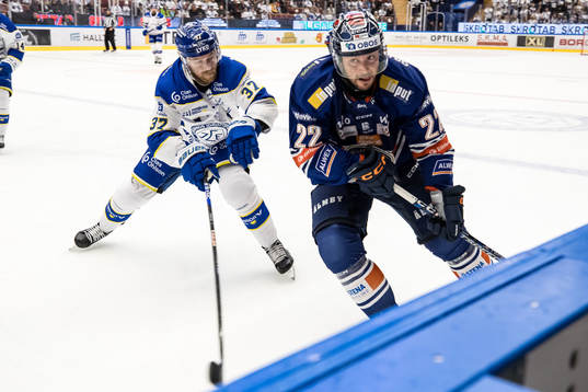 Leksands IFs Fred Nilsson och Växjö Lakers HCs Tobias