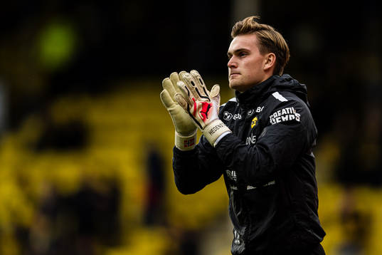 Mads Hedenstad Christiansen of Lillestrøm warms up