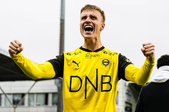 Martin Ove Roseth of Lillestrøm celebrates