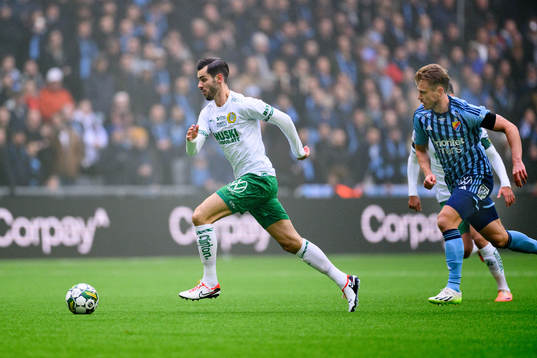 Hammarbys Adi Nalic och Djurgårdens Rasmus Schuller