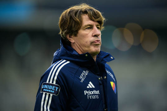 Djurgårdens tränare Thomas Lagerlöf deppar