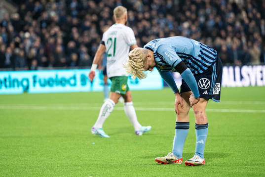 Djurgårdens Lucas Bergvall deppar