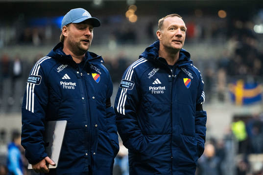Djurgårdens assisterande tränare Hugo Berggren och
