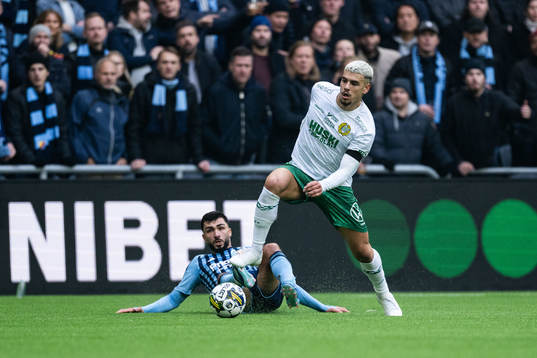 Djurgårdens Musa Gurbanli och Hammarbys Edvin Kurtulus