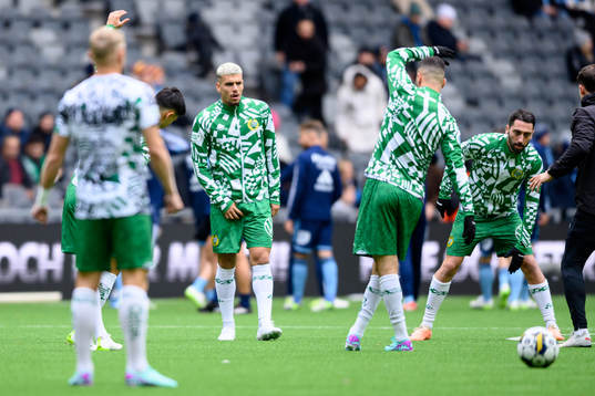 Hammarbys Edvin Kurtulus innan fotbollsmatchen i