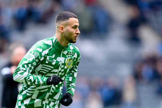 Hammarbys Abdelrahman Boudah Saidi innan fotbollsmatchen i