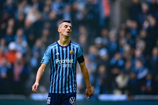 Djurgårdens Haris Radetinac deppar
