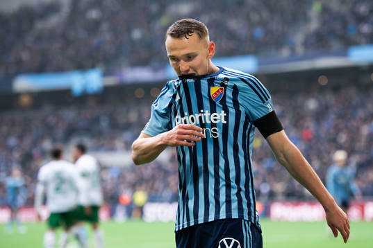 Djurgårdens Piotr Johansson deppar